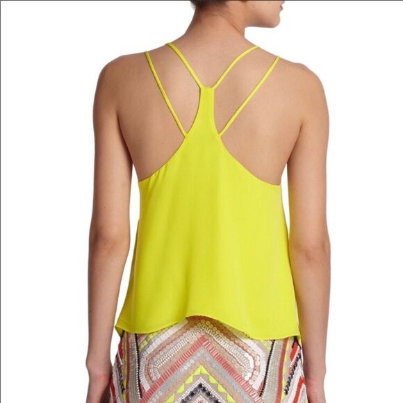 PARKER Knox 100% Silk Red/Orange Strappy Top - Picture 2 of 8